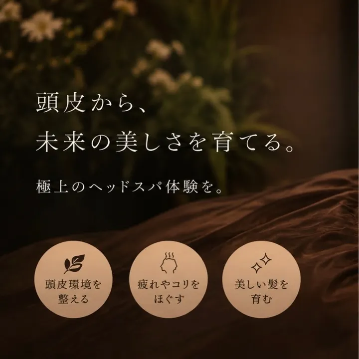 頭皮から、未来の髪の美しさを育てる。